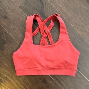 Lululemon Athletica Red Sports Bra